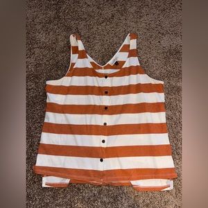 Orange and white striped tank!